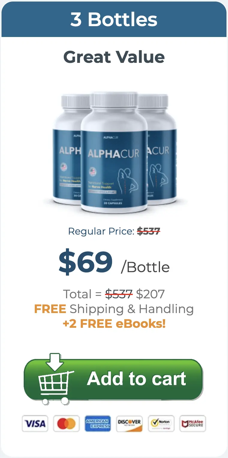 Alphacur three bottles order